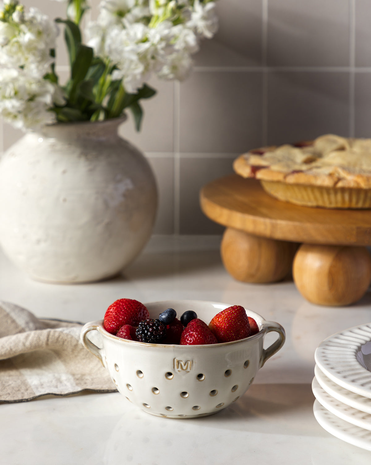 Glazed Berry Colander