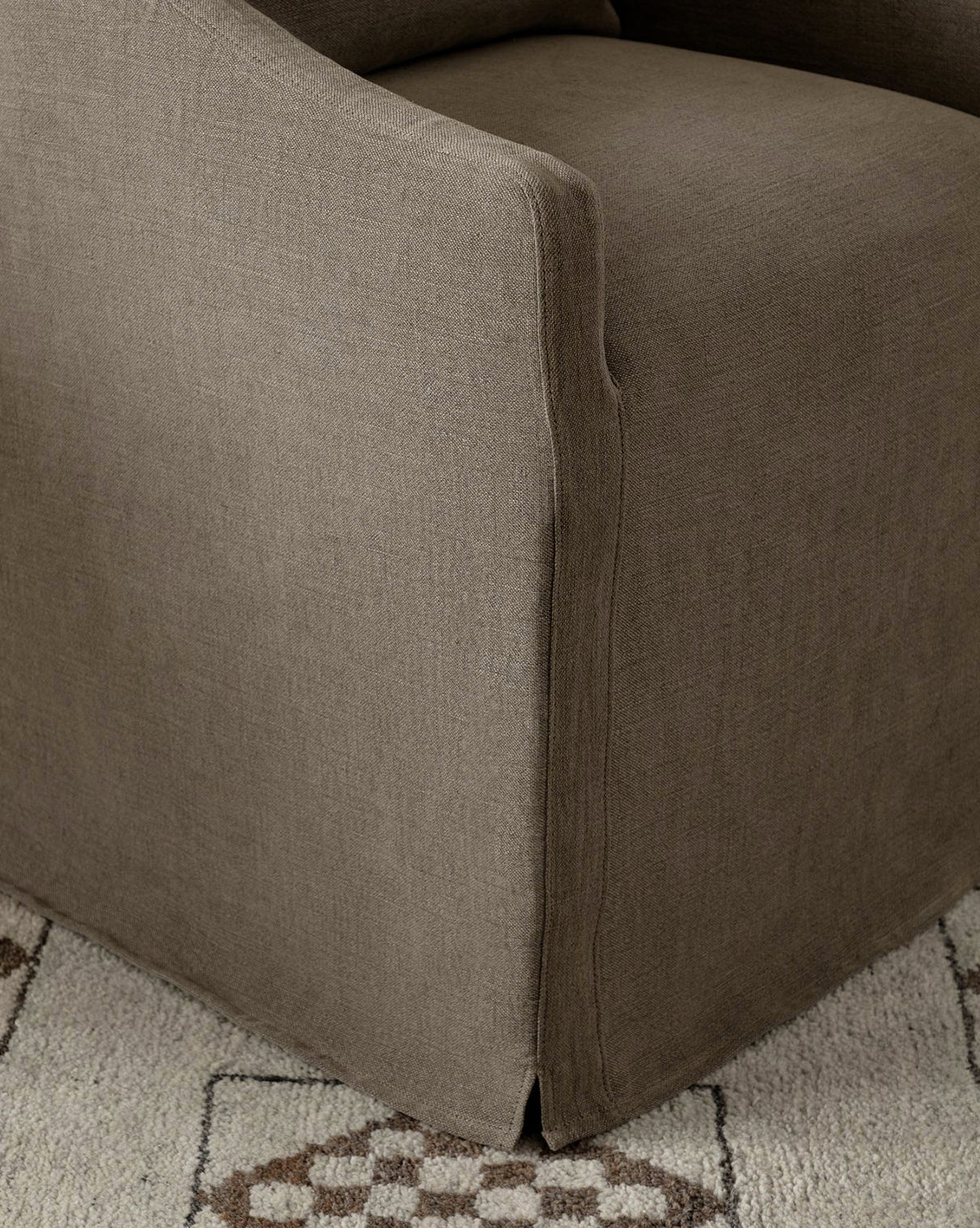 Olivier Slipcover Dining Arm Chair