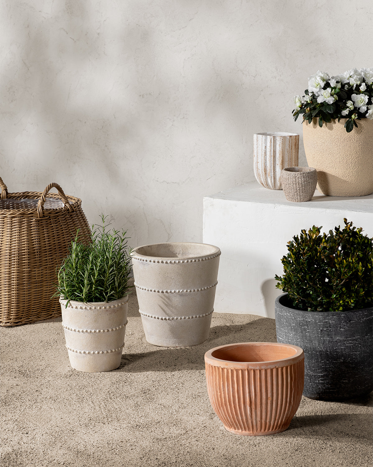 Halston Cement Basket