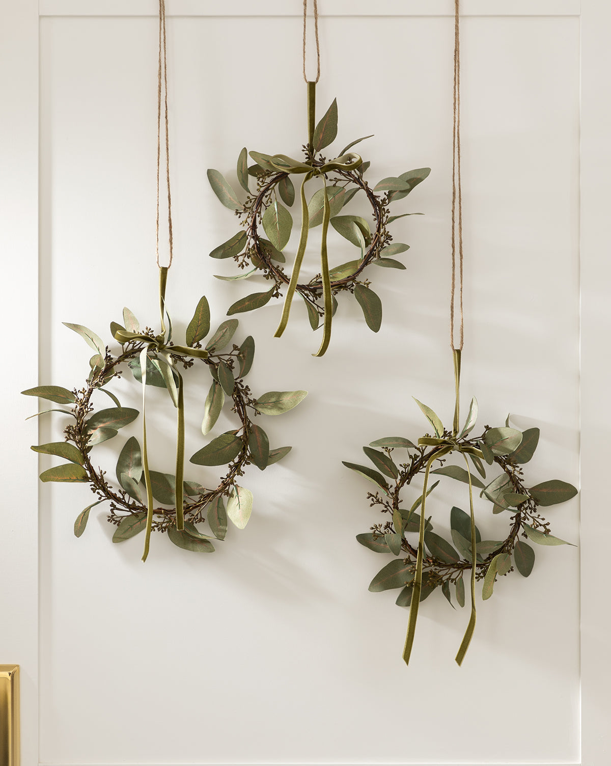 Faux Eucalyptus Wreaths (Set of 3)