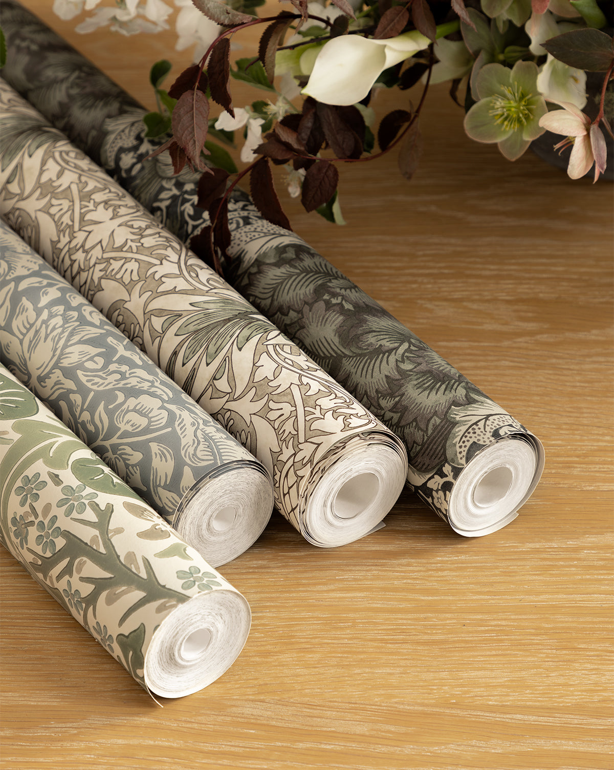 Morris & Co. x McGee & Co. Blackthorn Wallpaper