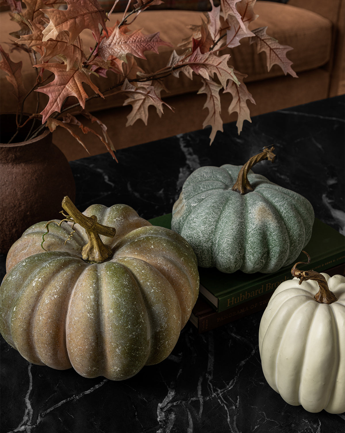 Muted Green Faux Pumpkin