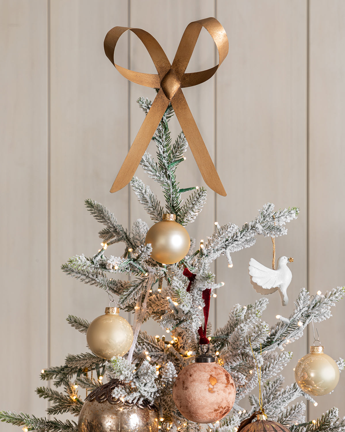 Brass Bow Tree Topper