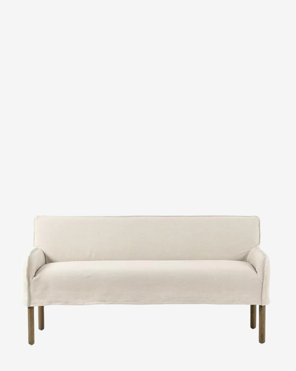 Bench with arms discount slipcover