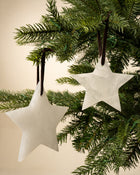 Alabaster Star Ornaments (Set of 2)