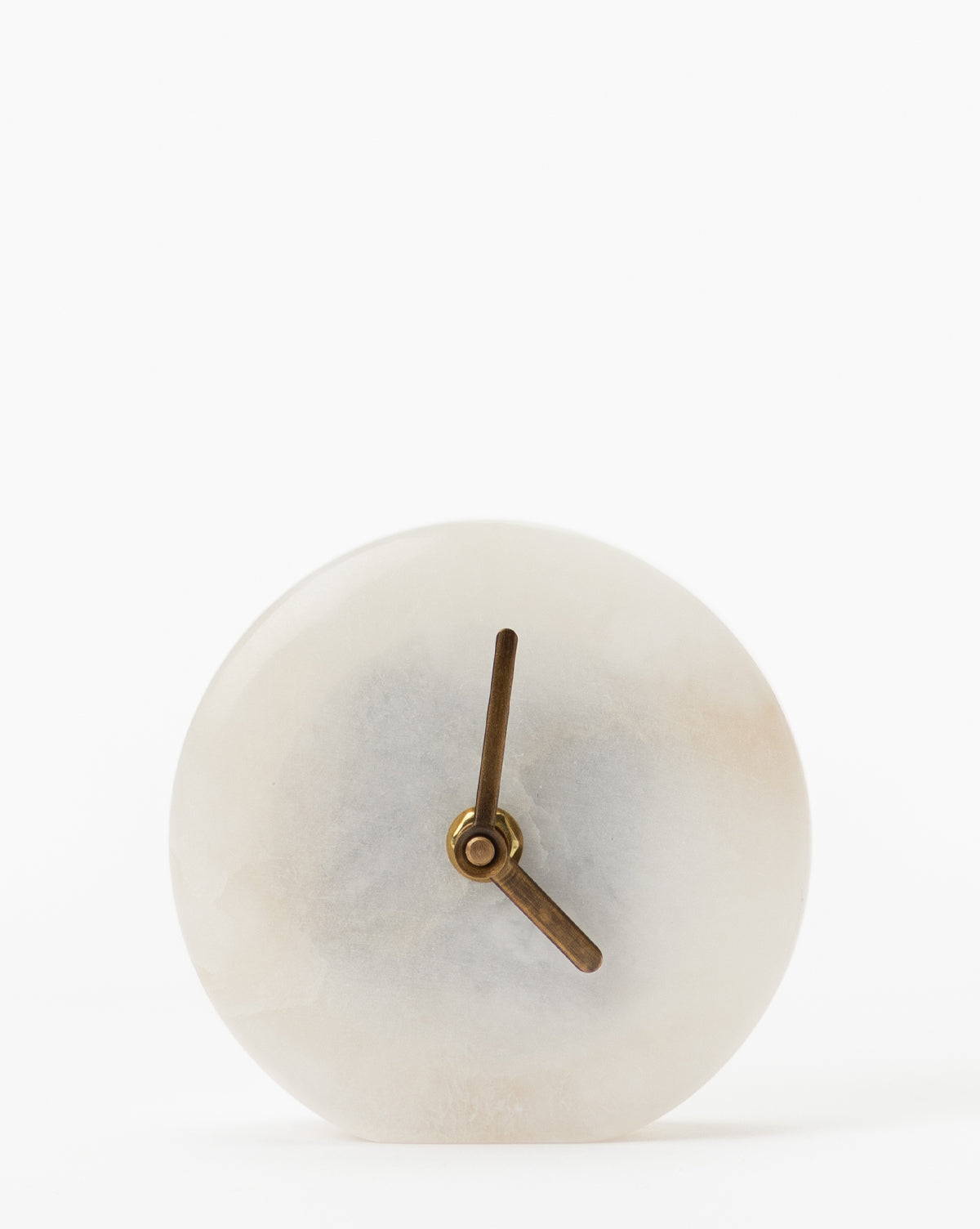 Alabaster Table Clock