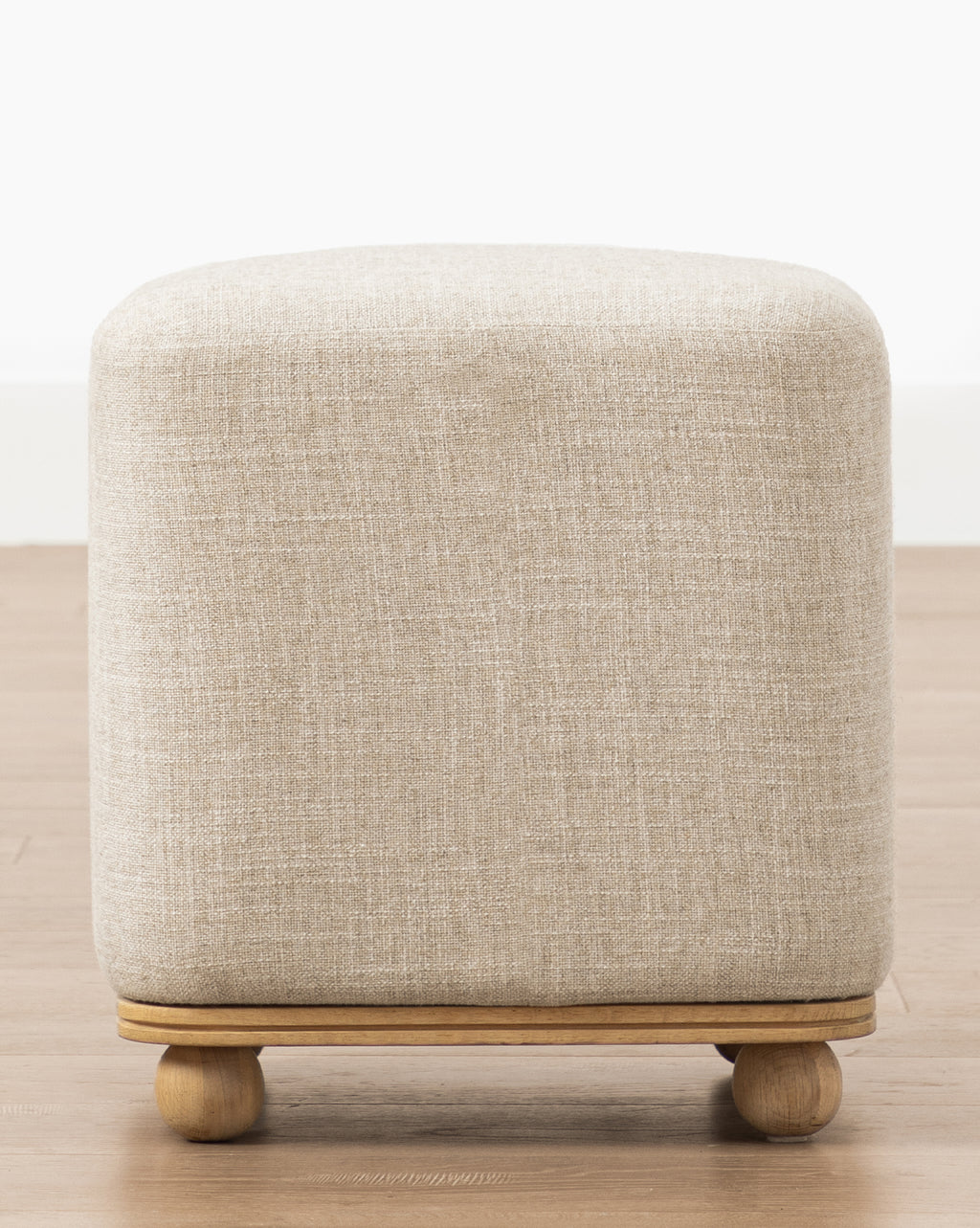 Otis | Small, Mini Button Footstool With Border - 30cm x 23cm | Vale  Footstools