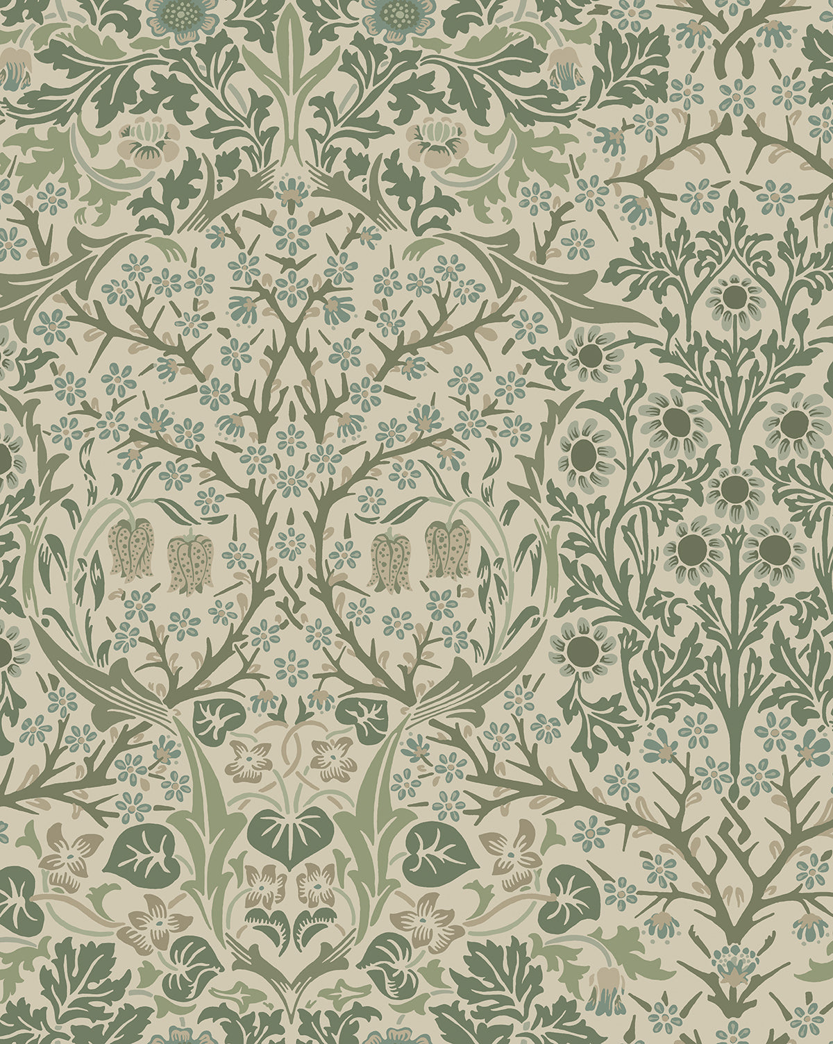 Morris & Co. x McGee & Co. Blackthorn Wallpaper