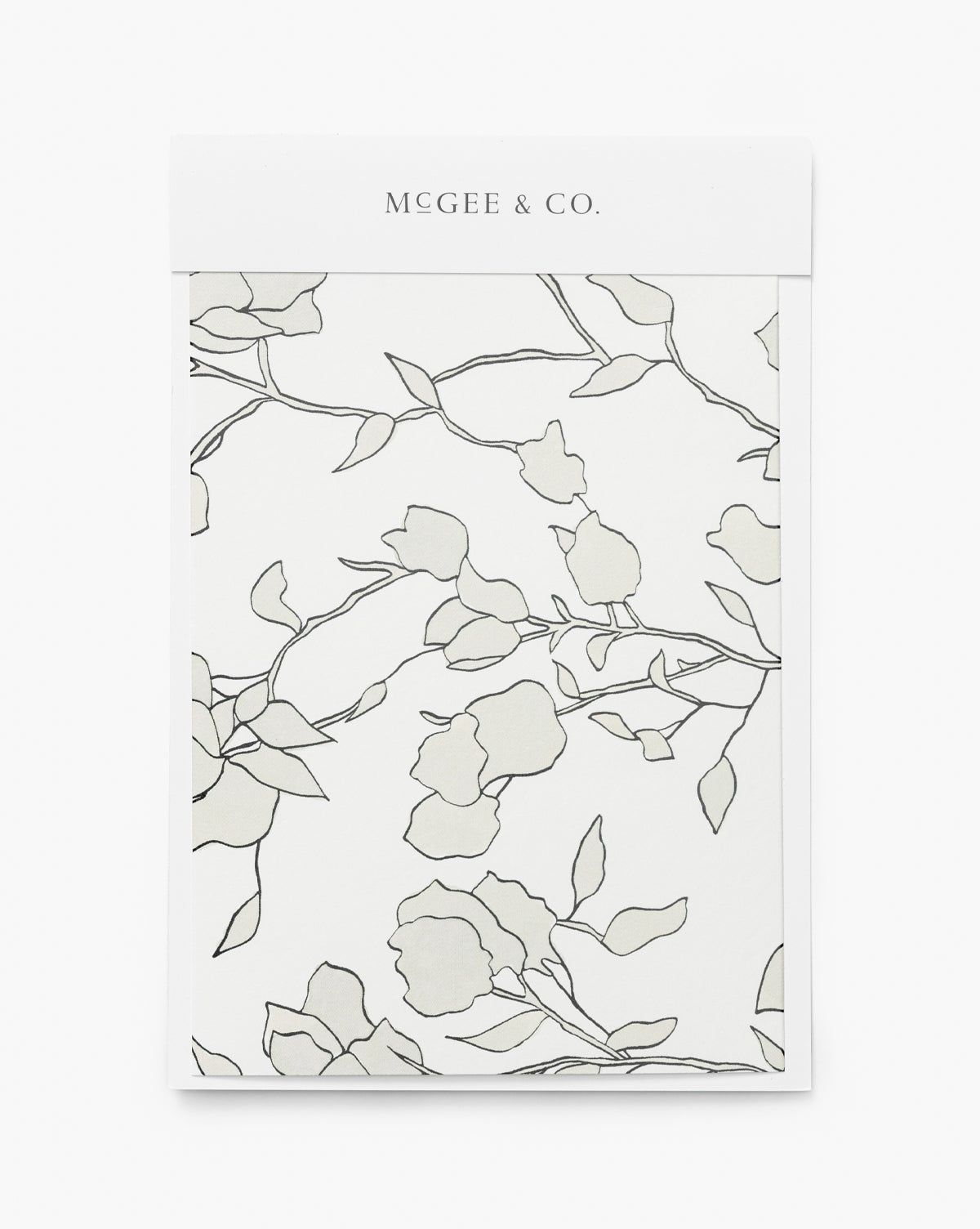 Blair Sketched Floral Wallpaper Swatch