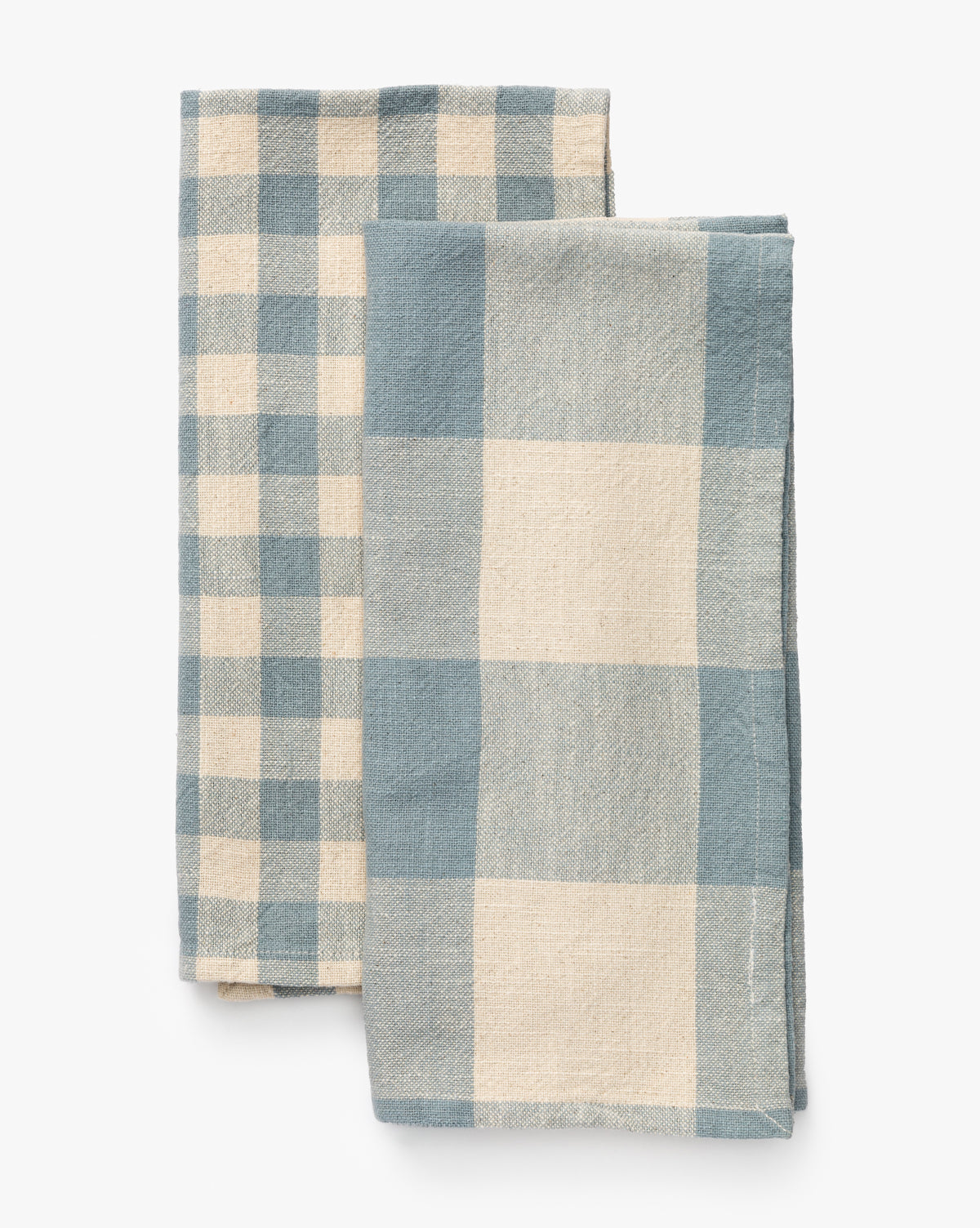 Blue & White Gingham Tea Towels (Set of 2) – McGee & Co.