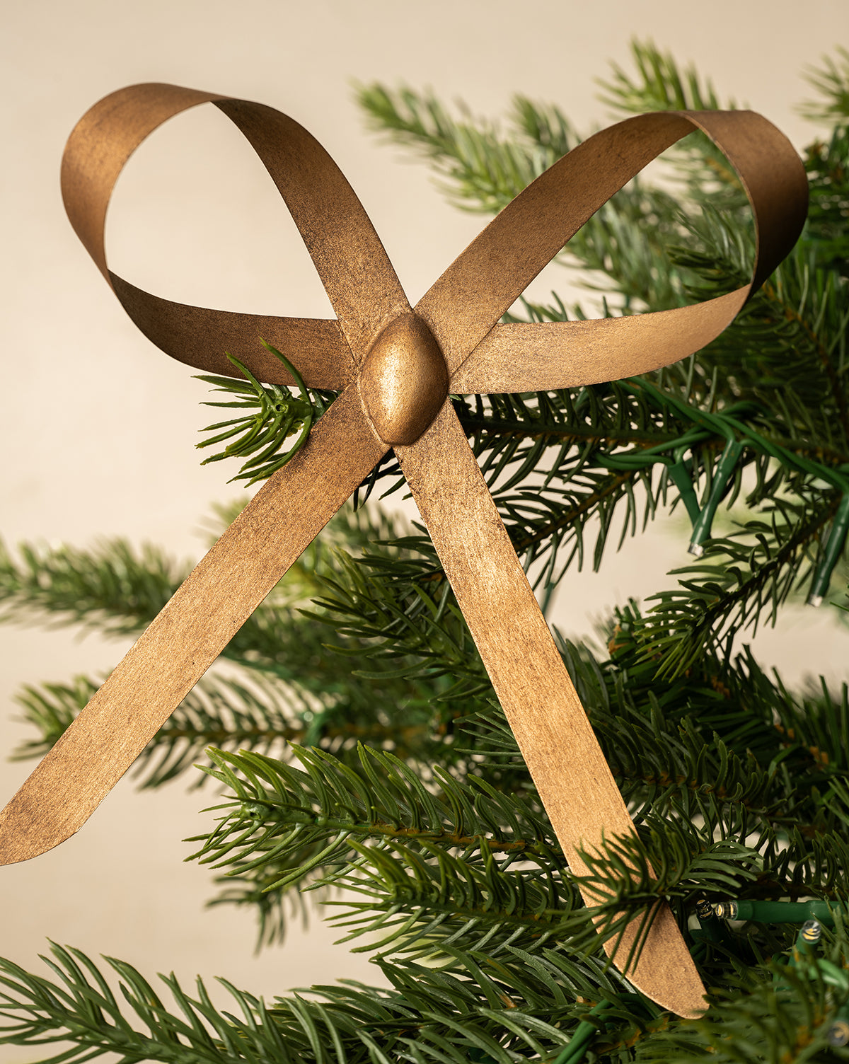 Brass Bow Clip Ornament