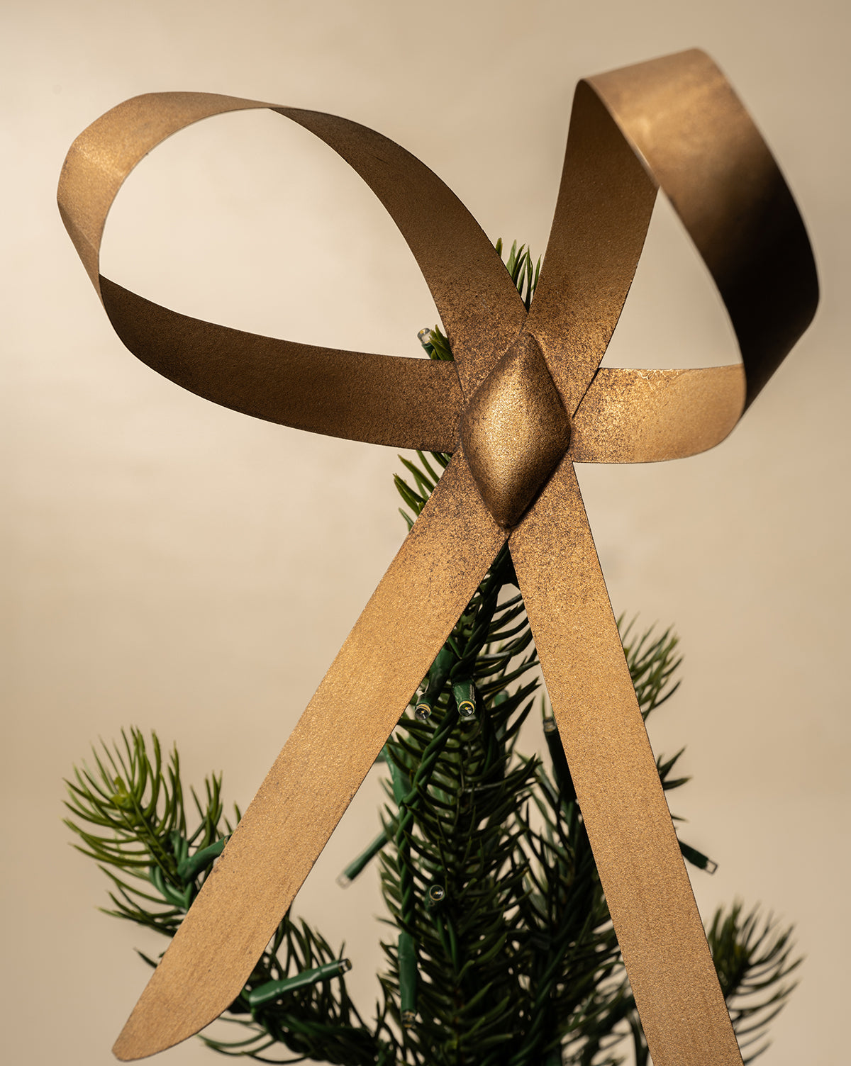 Brass Bow Tree Topper