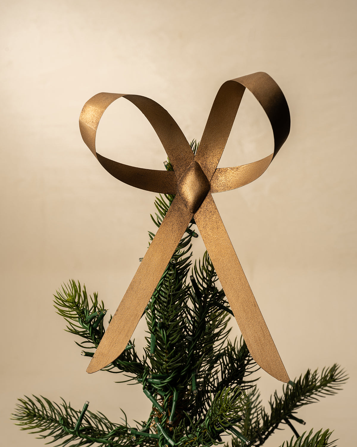 Brass Bow Tree Topper