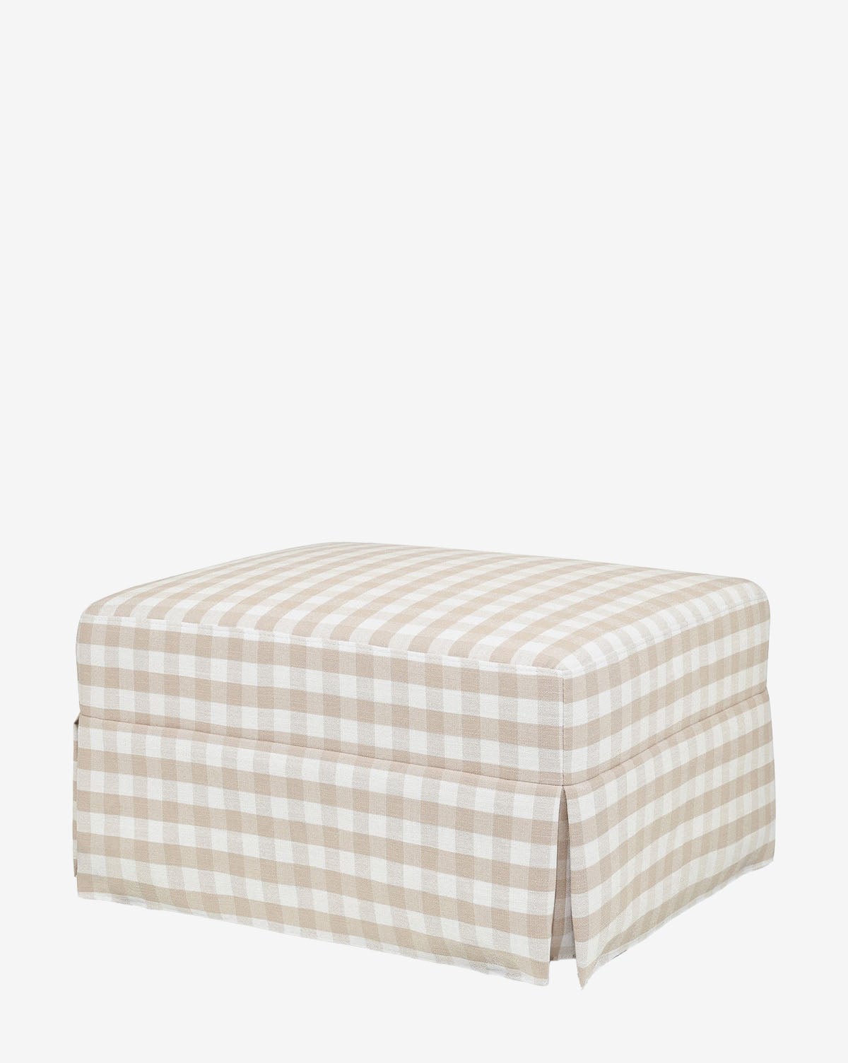 Crawford Gliding Ottoman in Gingham