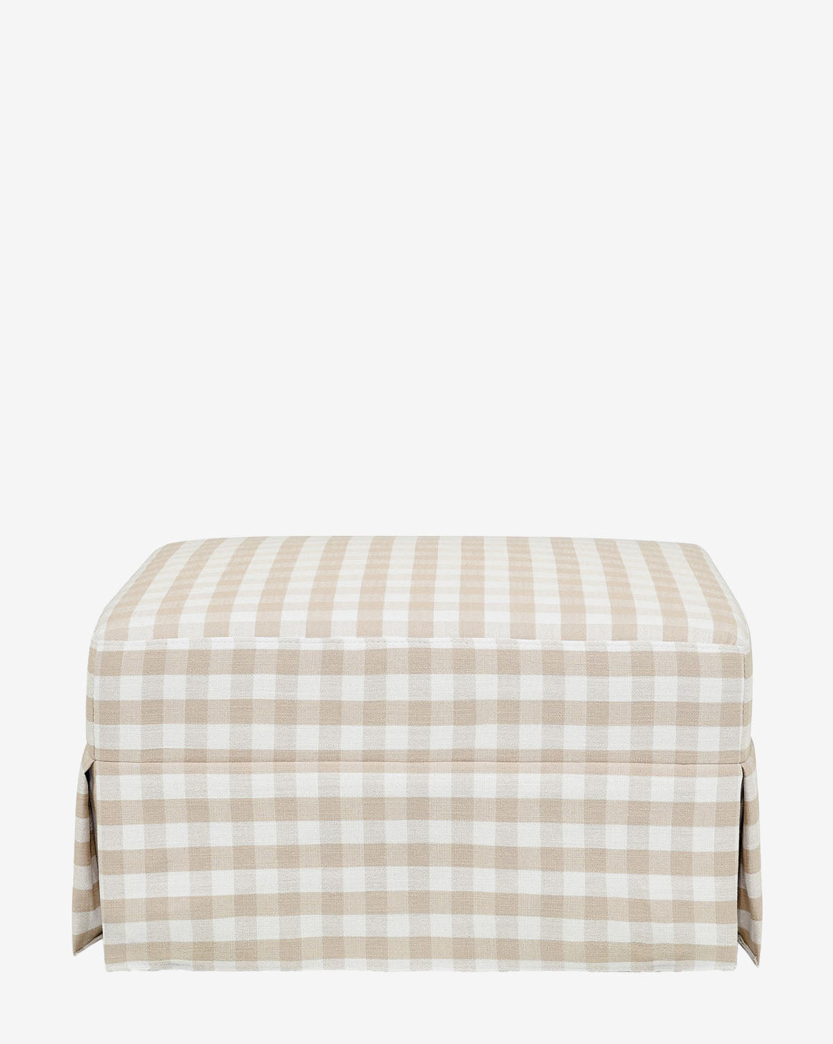 Crawford Gliding Ottoman in Gingham