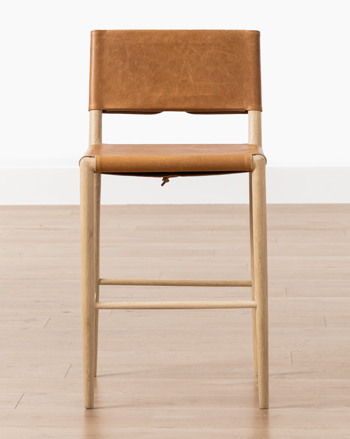 McGee & Co. Leather bar stool for the kitchen 