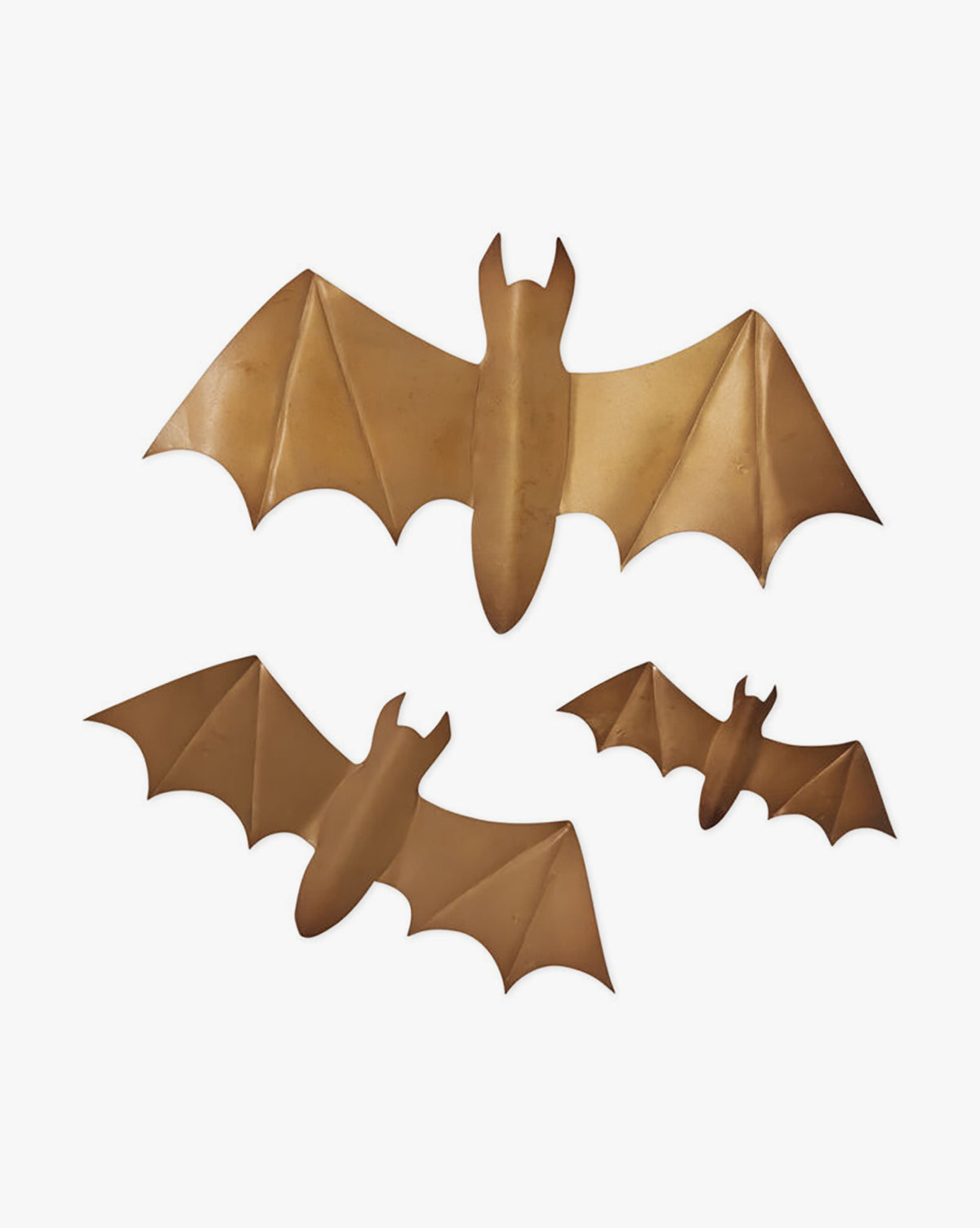 Decorative Gold Bats (Set of 3)