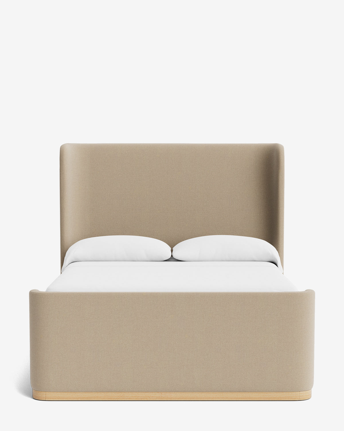 Denning Oatmeal Linen Bed (Ready to Ship)