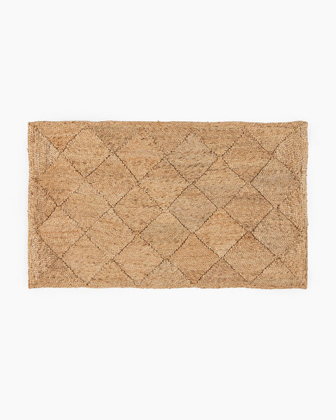 Diamond Braided Jute Rug