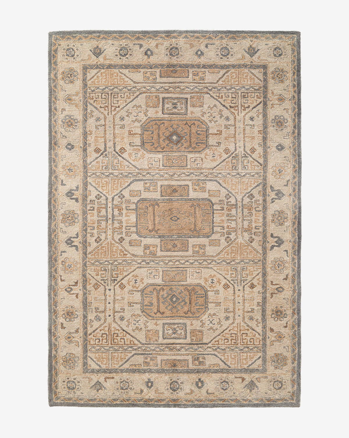 Ellington Blue Hand-Tufted Wool Rug