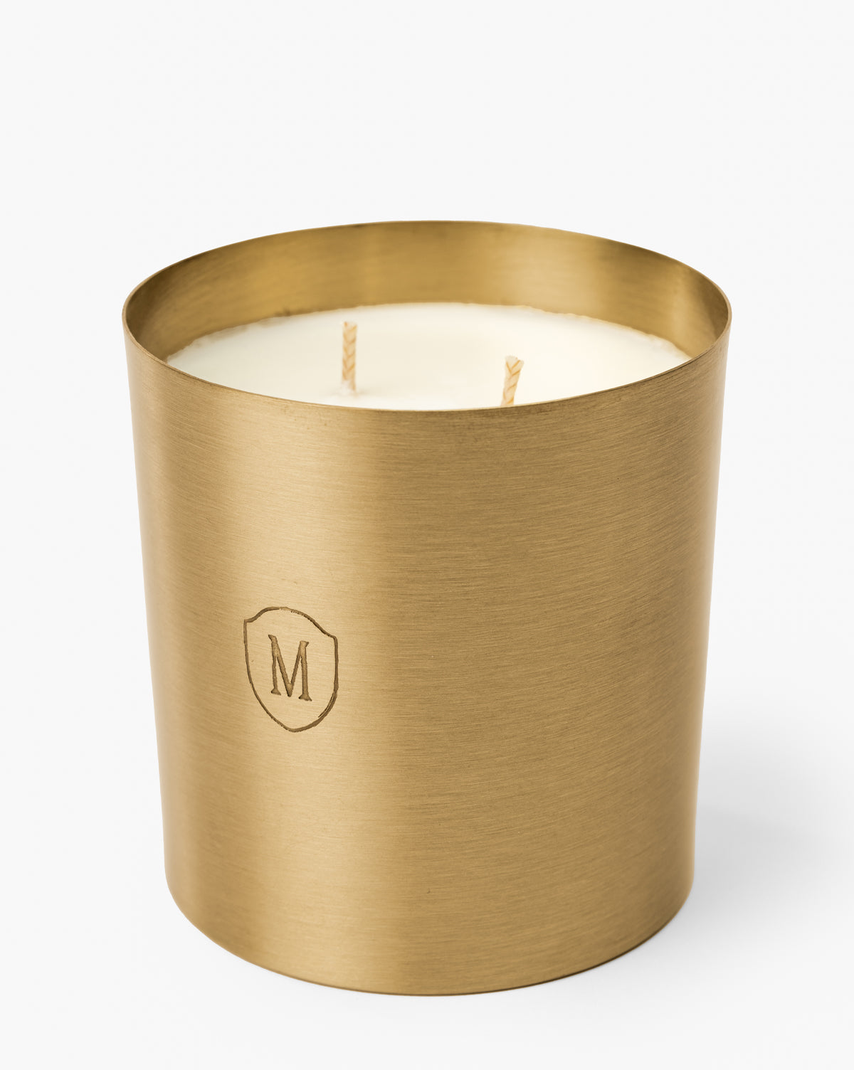 Embossed Brass Candle