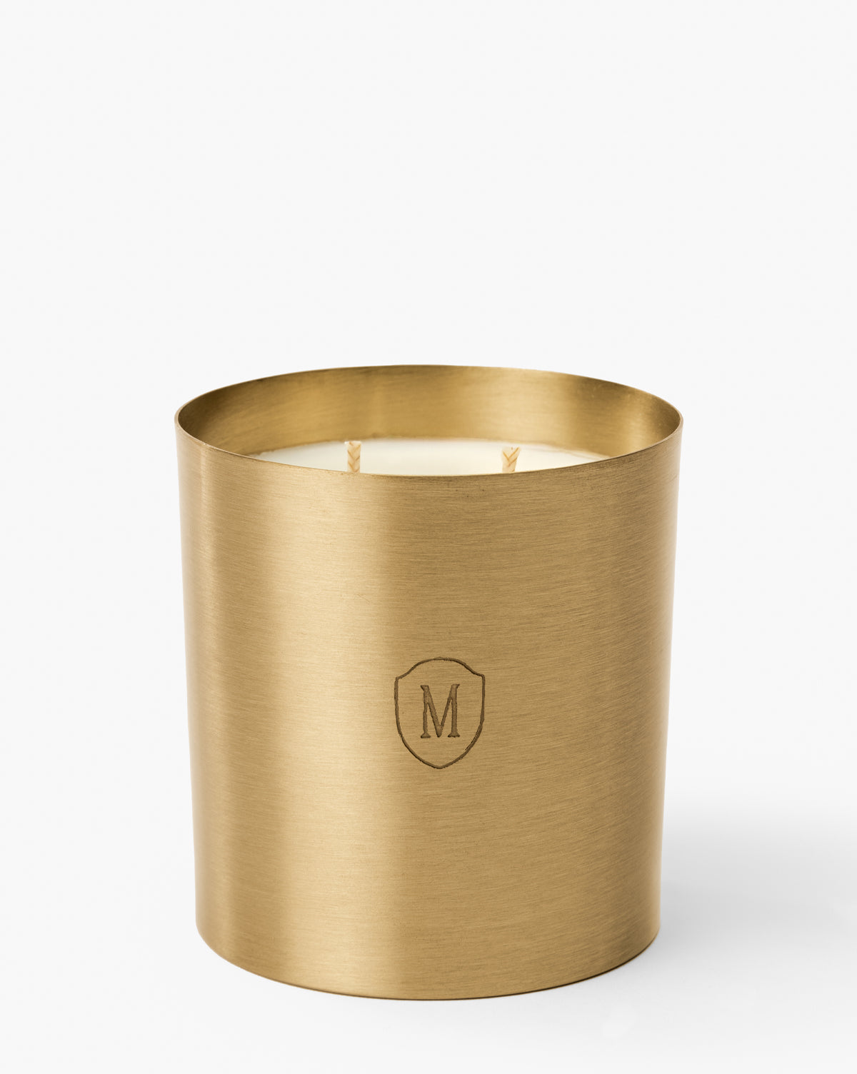 Embossed Brass Candle