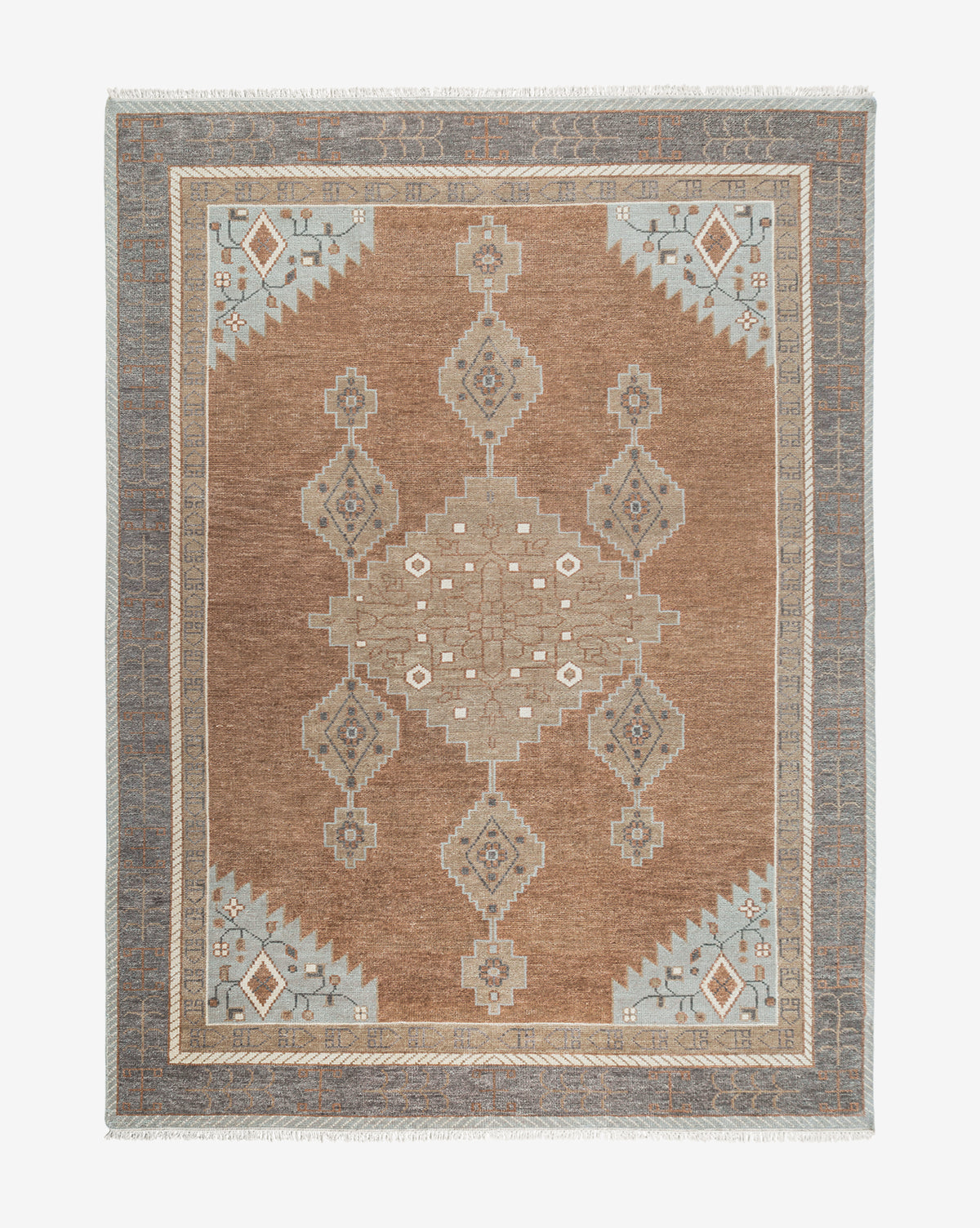 Nr 22535 Hand-knotted ORIGINAL Carpet rug Sarugh Mir wool on cotton ca 122 x 62 cm ( 4 x 2 ft. outlet )