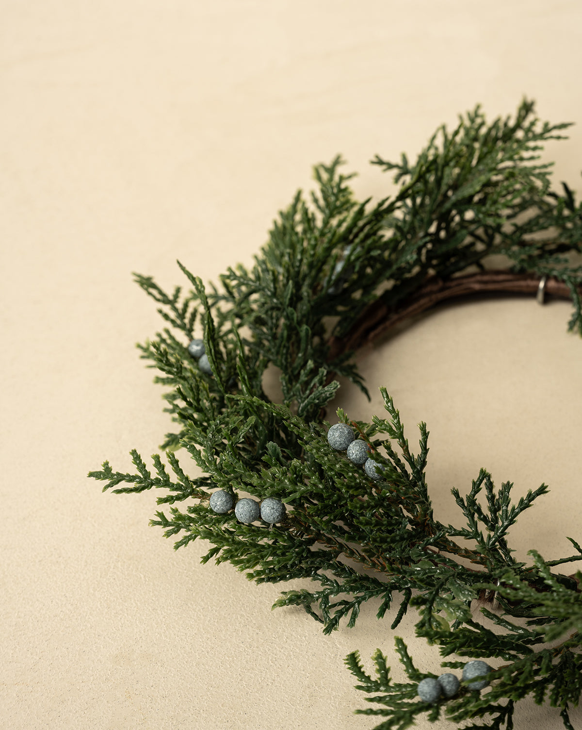 8" Faux Blueberry & Juniper Wreath