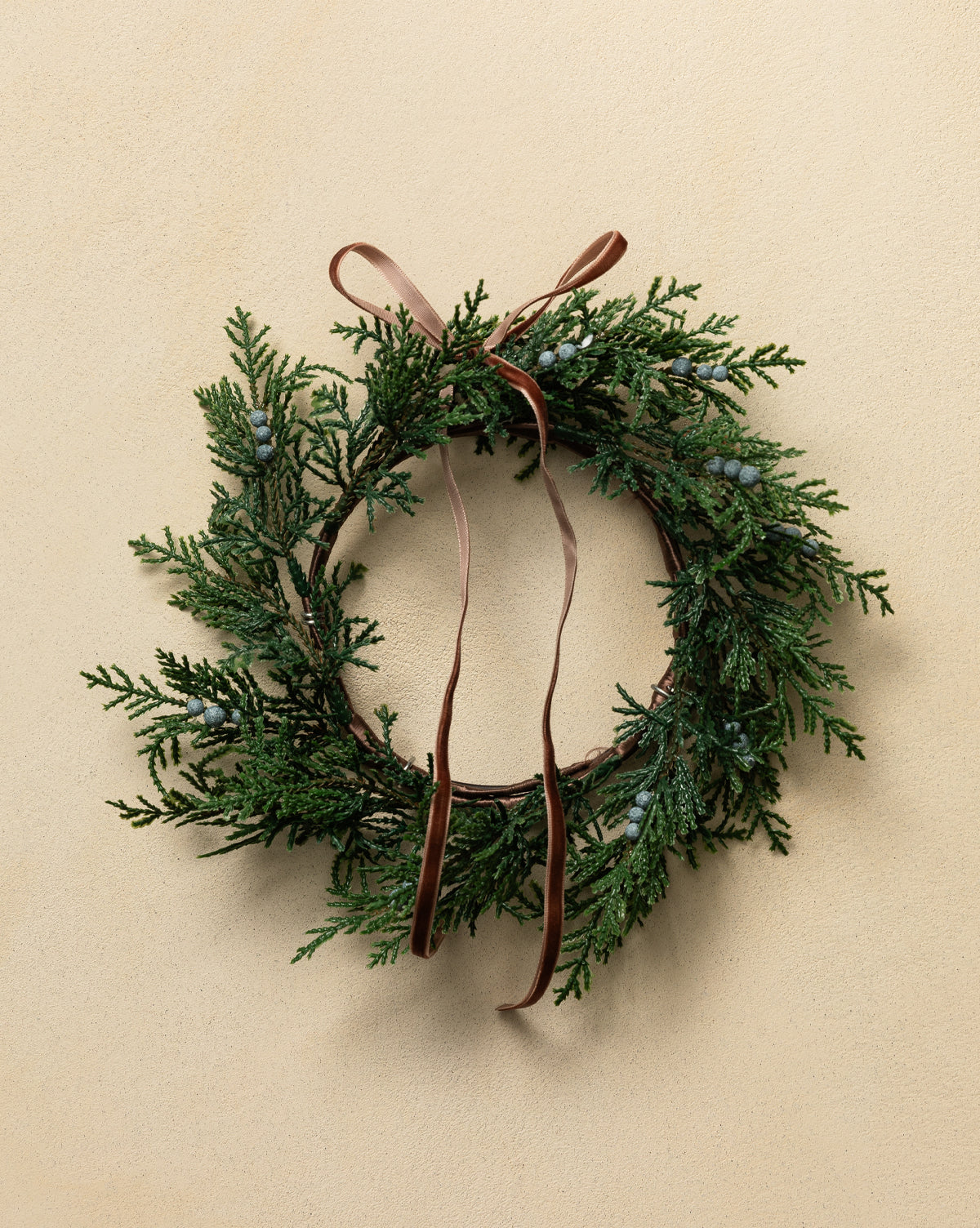 8" Faux Blueberry & Juniper Wreath