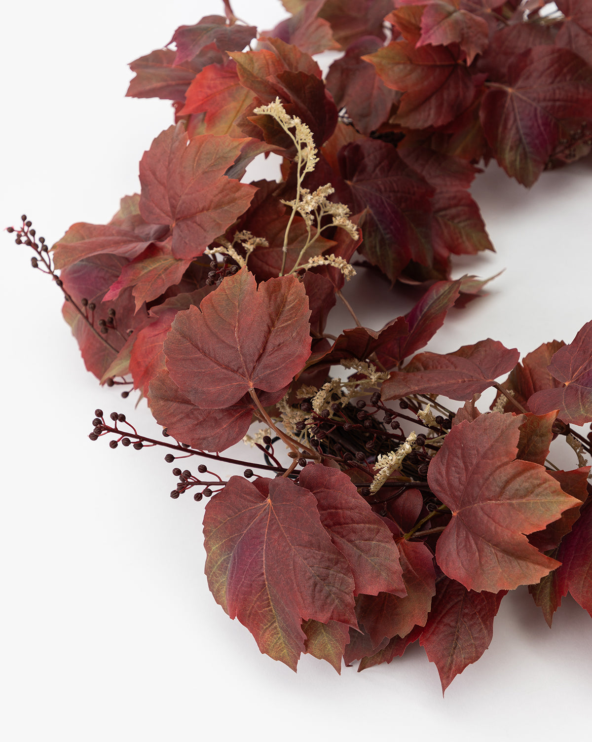 Faux Autumn Grapevine Wreath