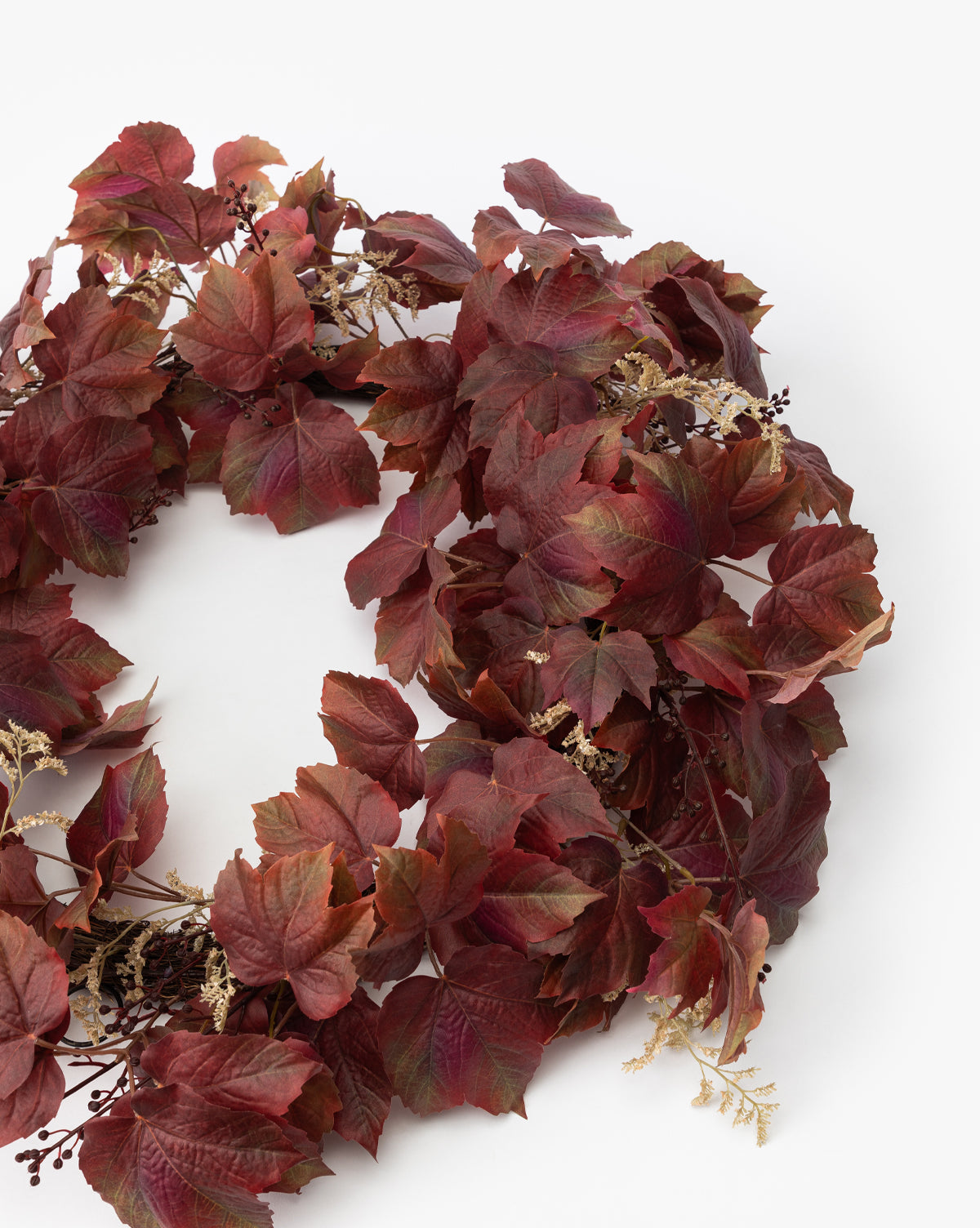 Faux Autumn Grapevine Wreath