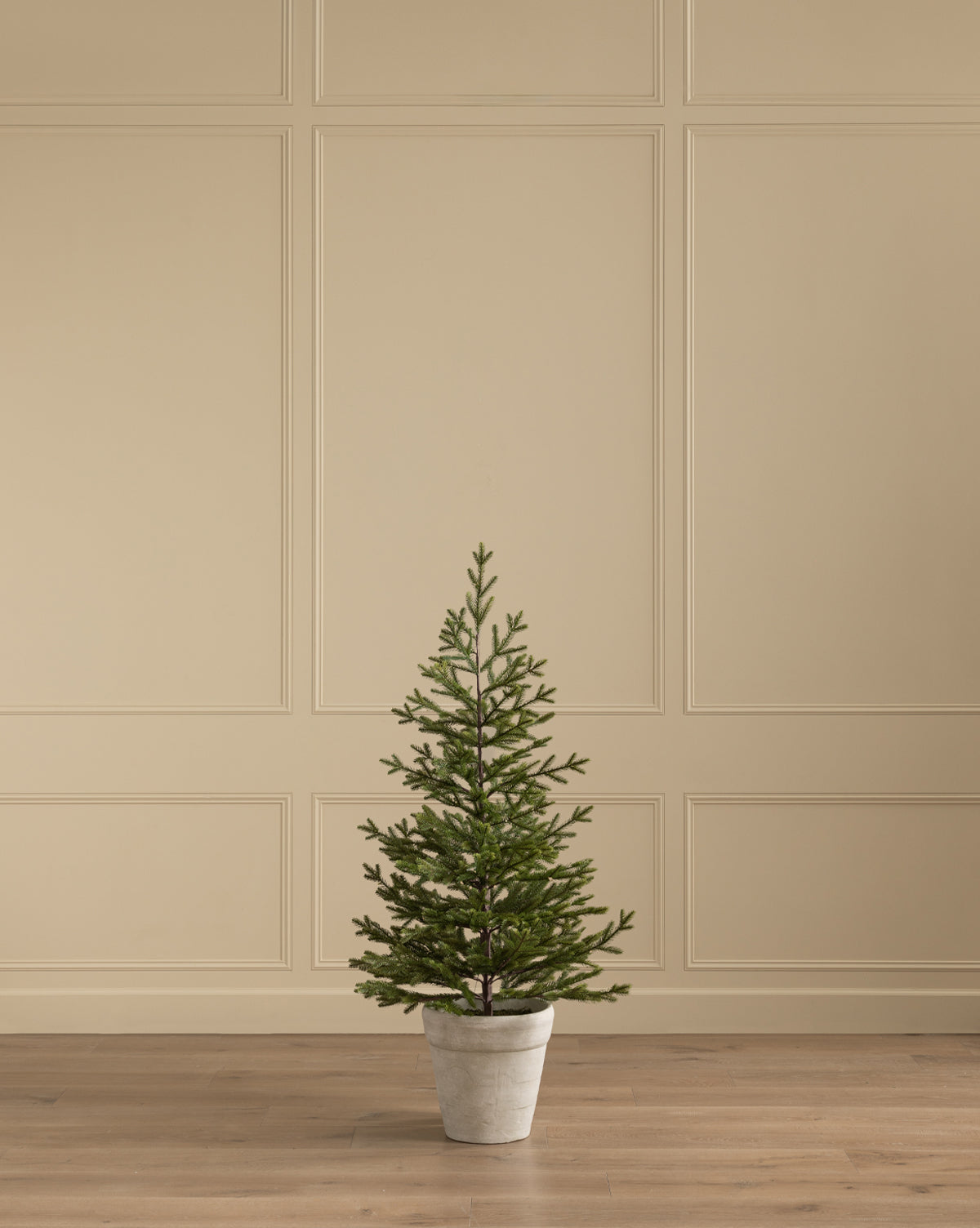 Faux Spruce Pre-Lit Potted Tree