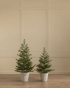 Faux Spruce Pre-Lit Potted Tree