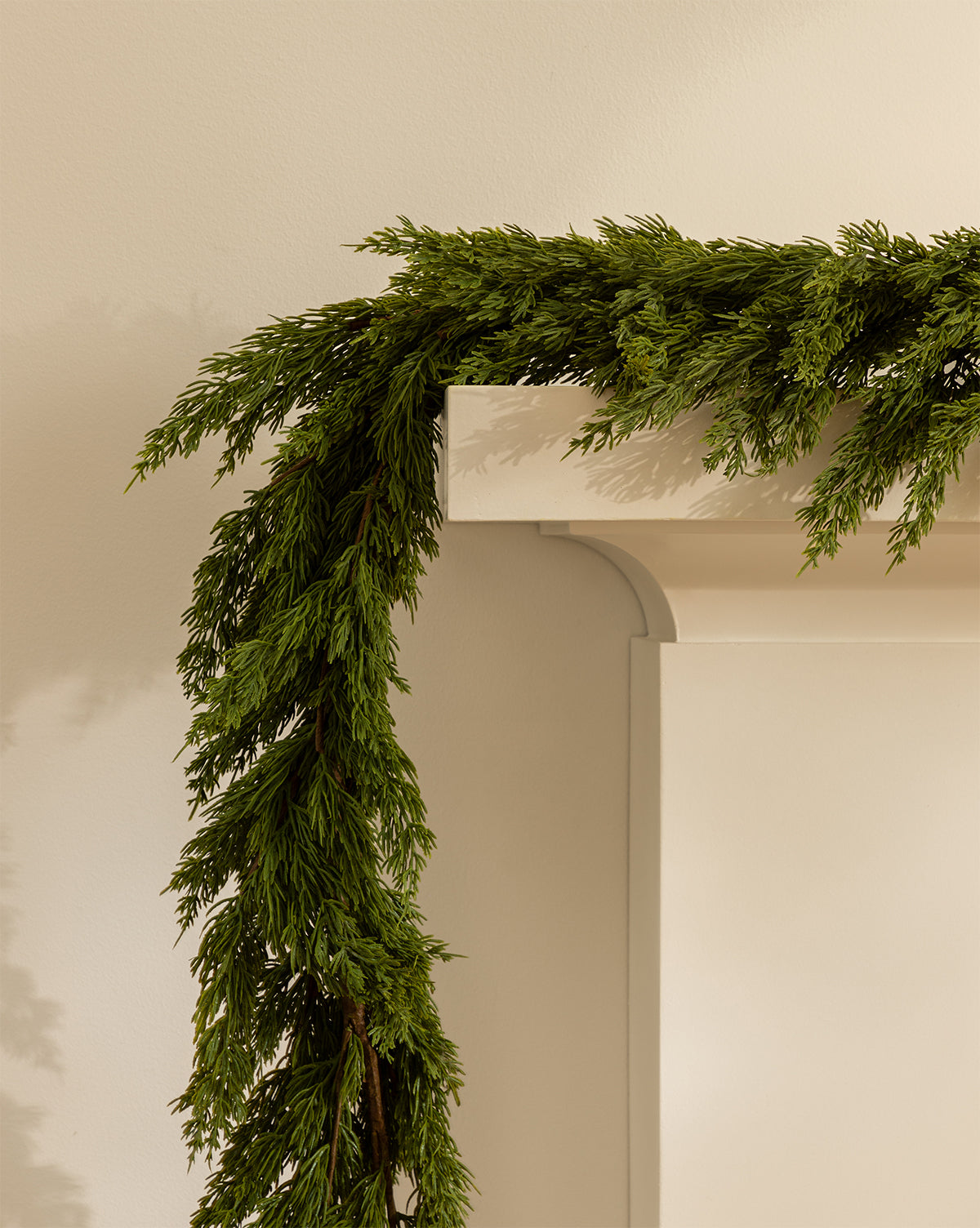 6' Faux Winter Evergreen Garland