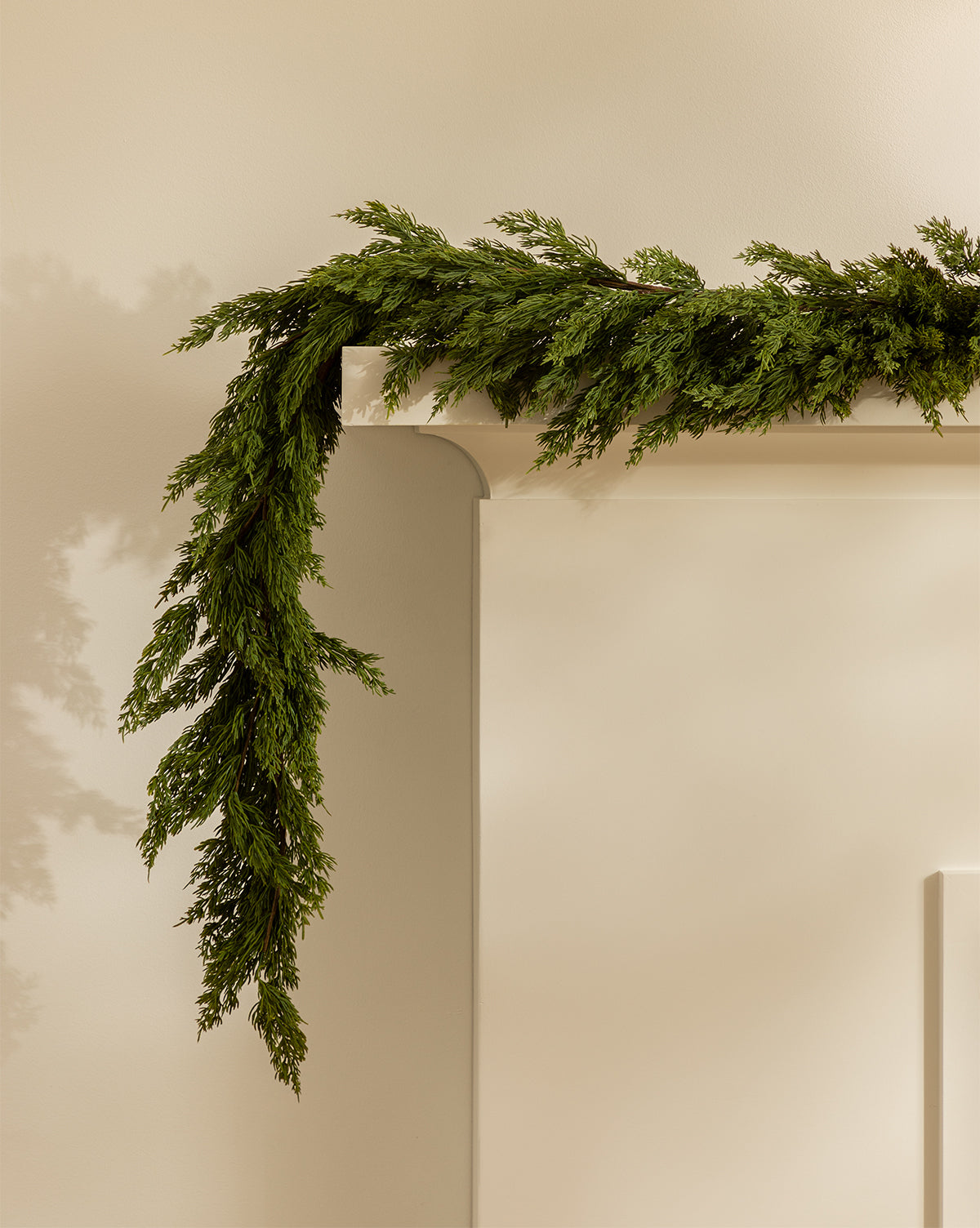 6' Faux Winter Evergreen Garland