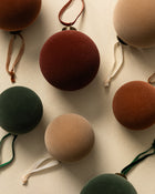 Flocked Baubles (Set of 8)