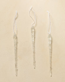 Frosted Icicle Ornaments (Set of 3)