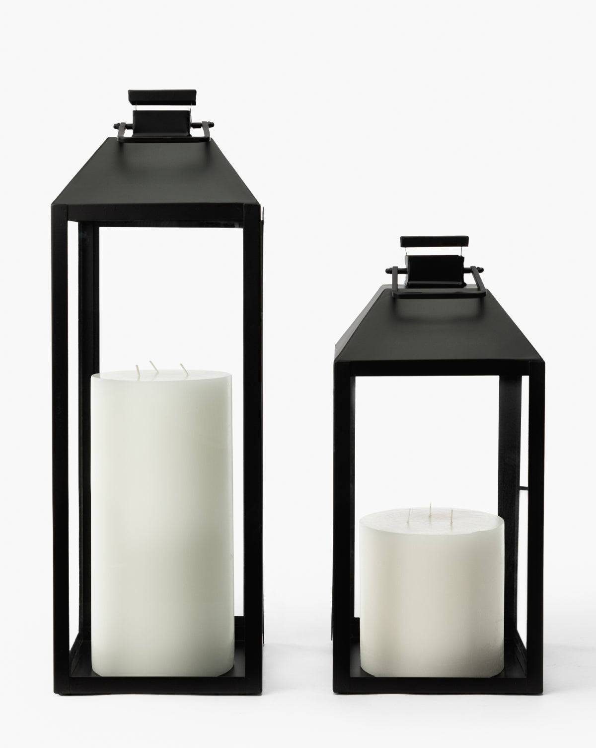 McGee & Co. iron lantern styled as a candle accessory