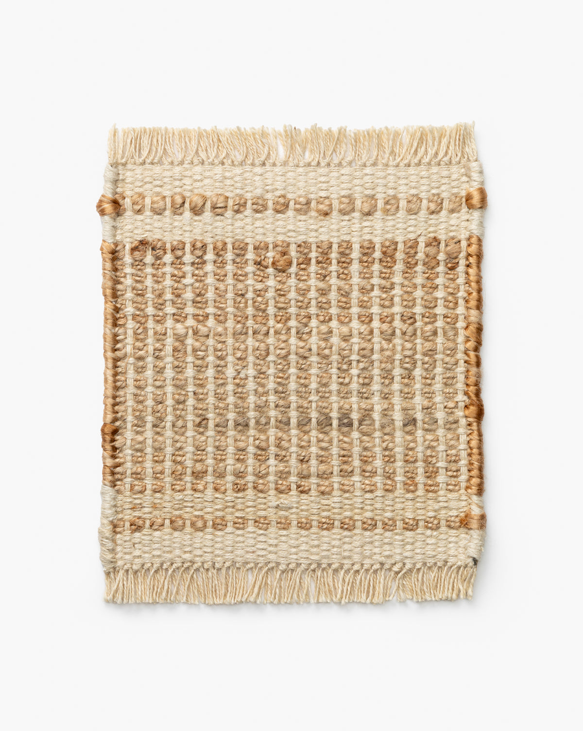 Girona Cream Handwoven Jute Rug Swatch