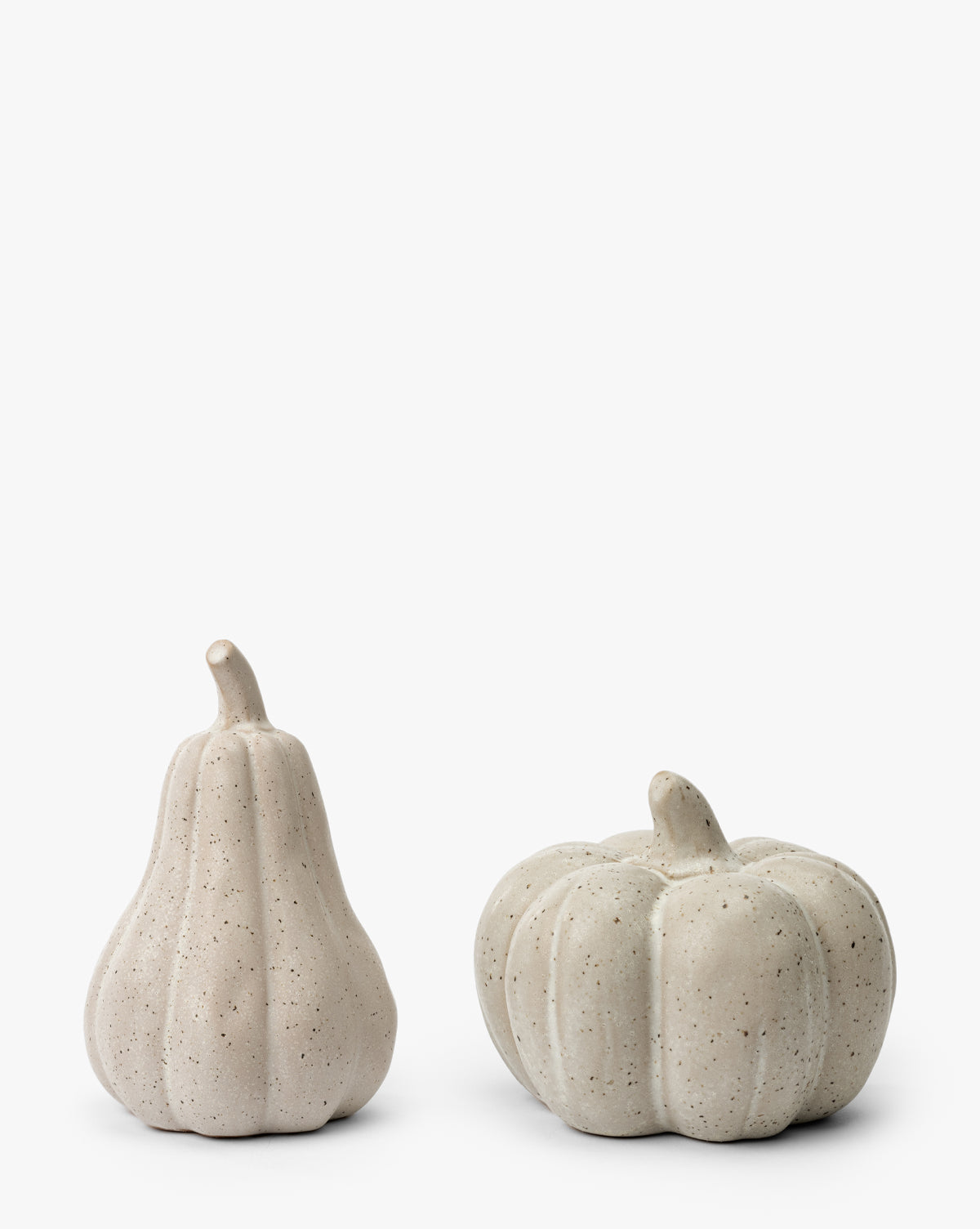 Glazed Stoneware Pumpkins (Set of 2)