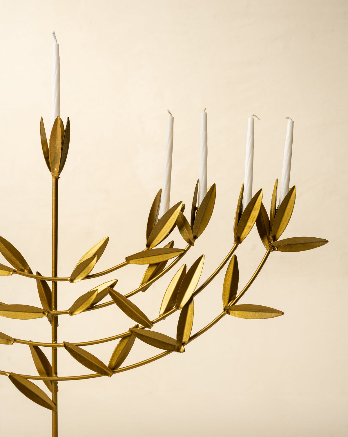 Gold Leaf Menorah