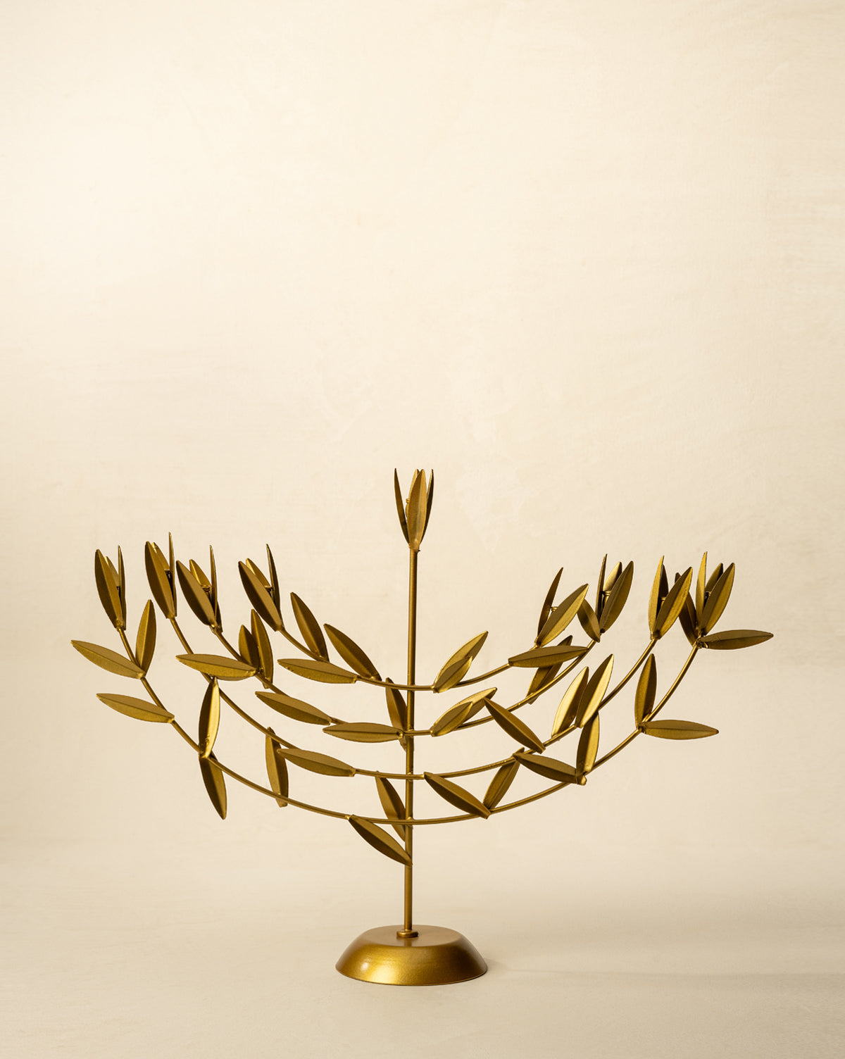 Gold Leaf Menorah