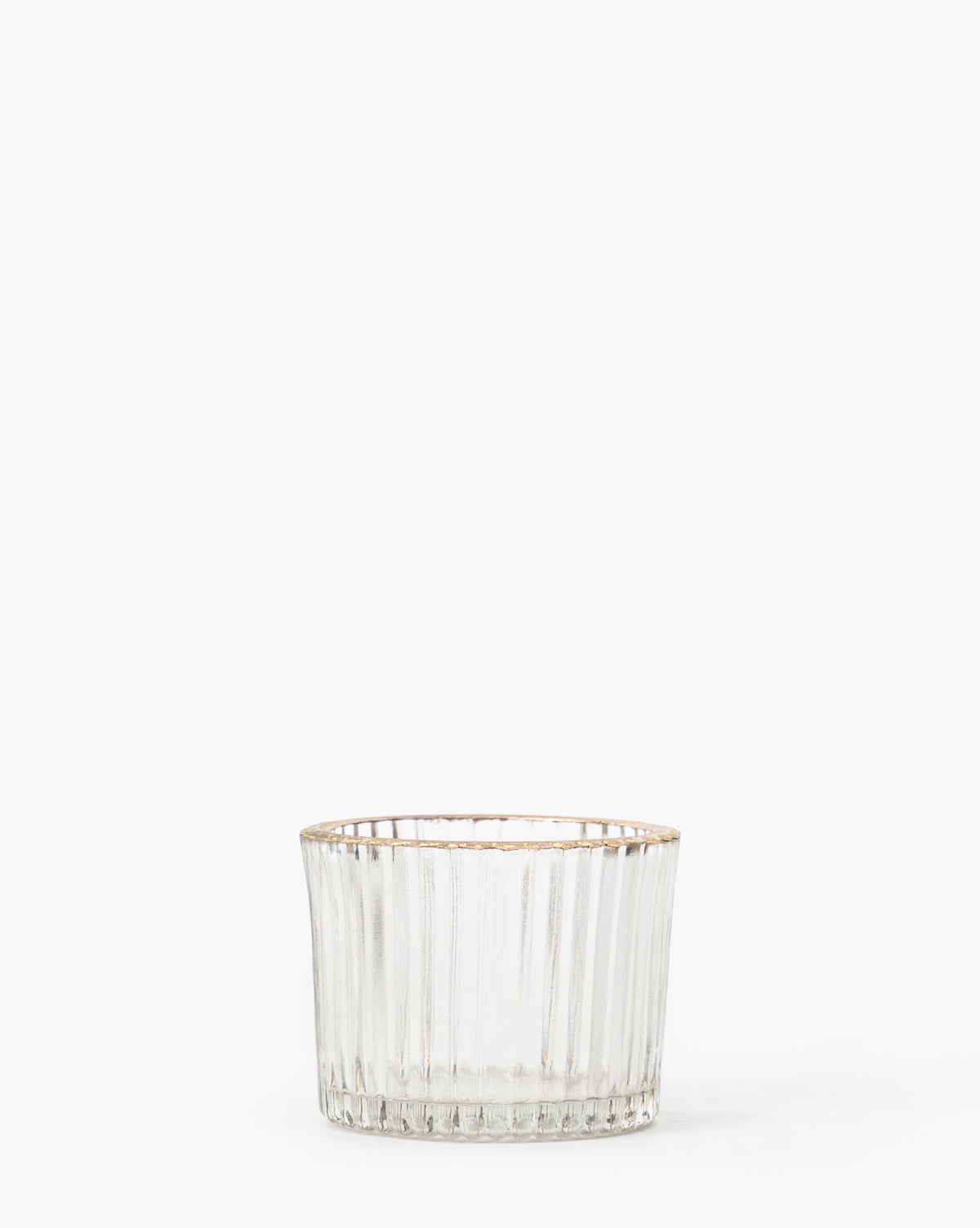 Gold Rimmed Glass Votive