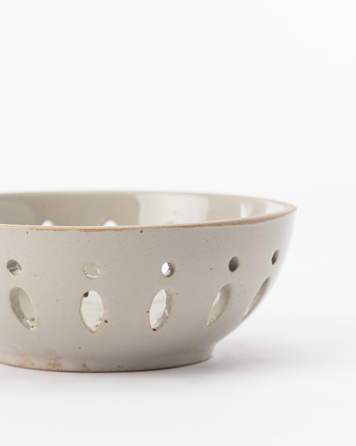 Gray Stoneware Berry Bowl