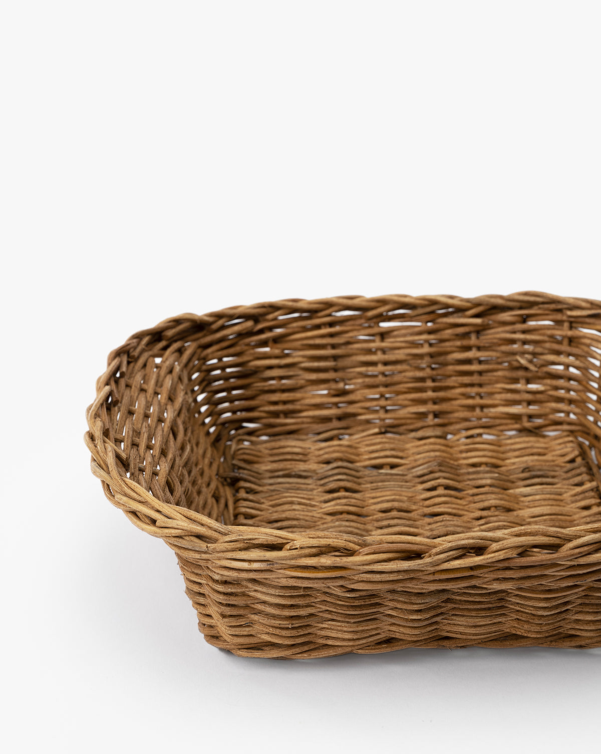 Hand-Woven Rattan Basket