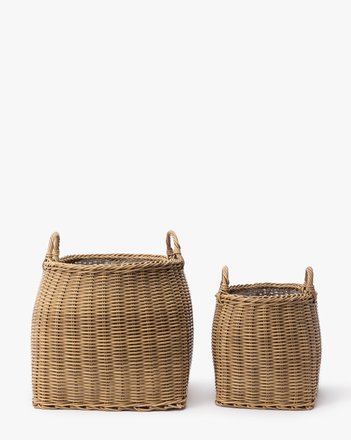 Lightwash Handled Planter Basket