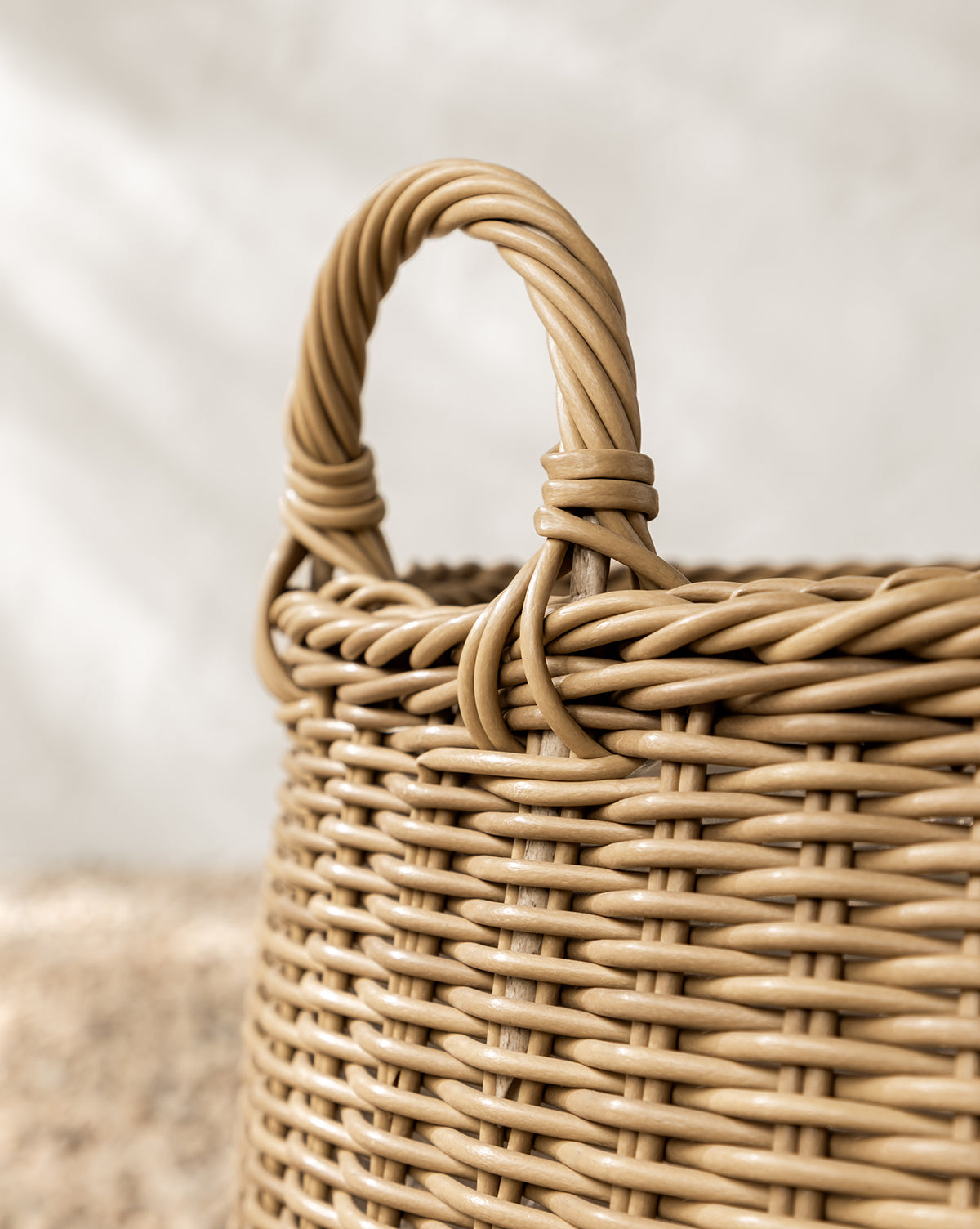 Lightwash Handled Planter Basket