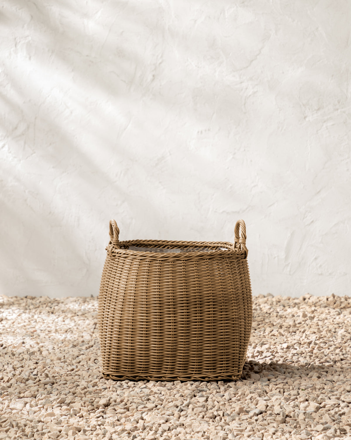 Lightwash Handled Planter Basket