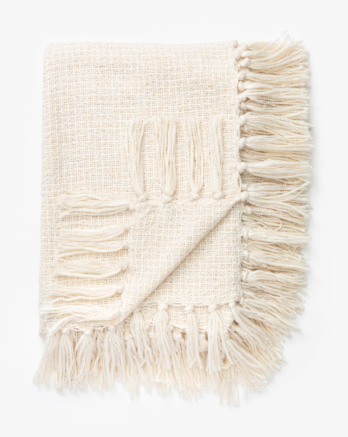 Lorenzo Cream Grid Throw