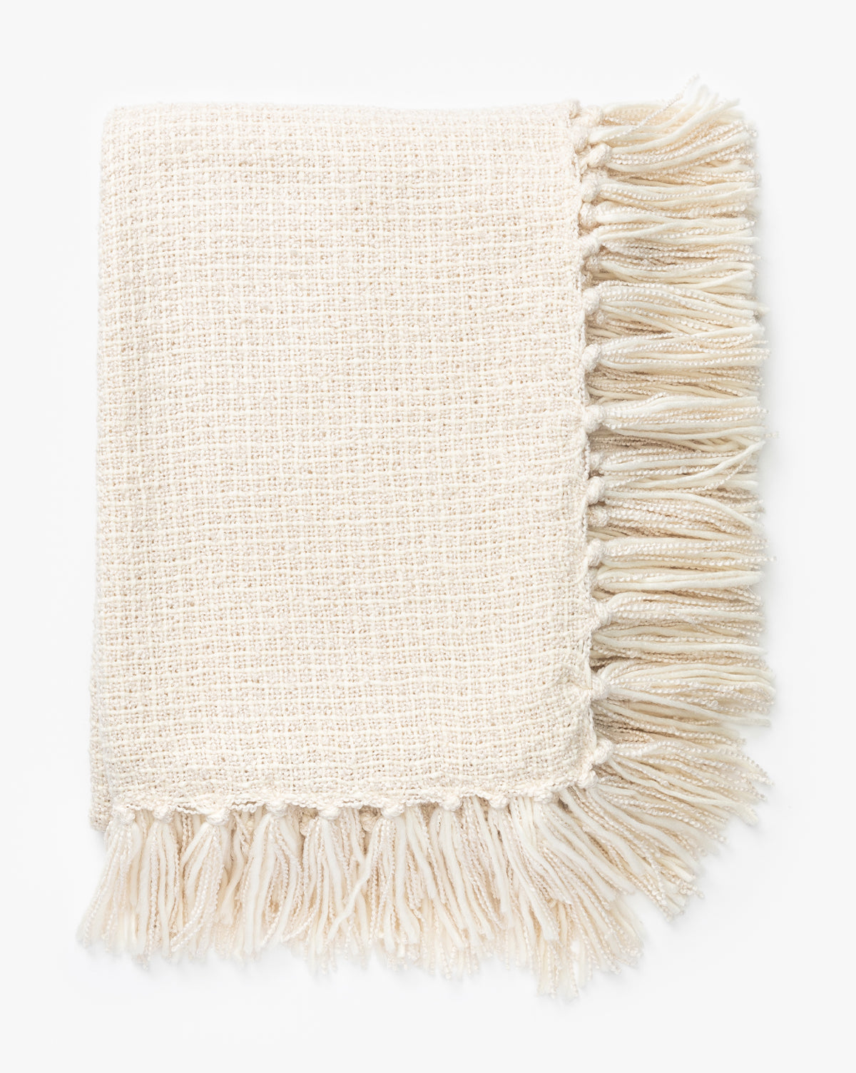 Lorenzo Cream Grid Throw